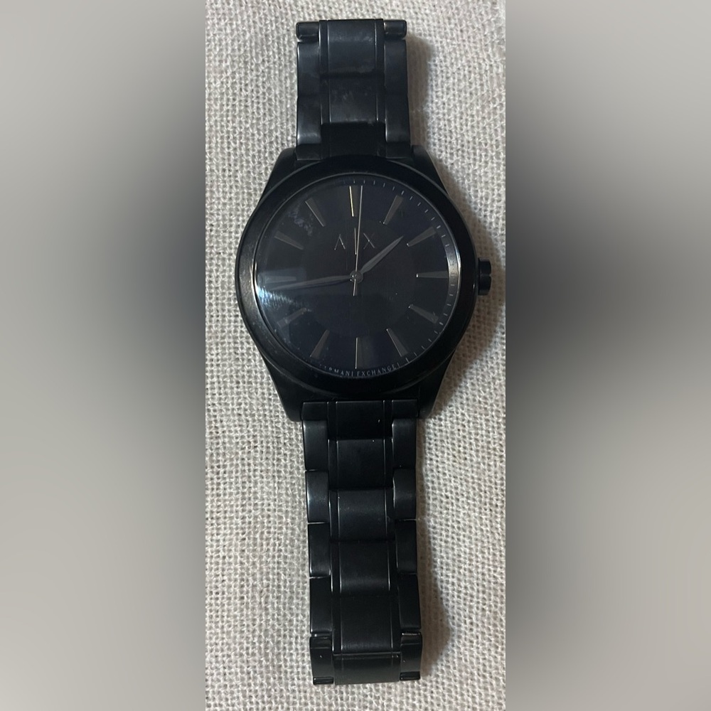 Armani Exchange A/X Black Stainless Steel Case & Bracelet Men’s Watch AX2322 - Picture 5 of 17